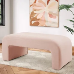 Lily 47" Contemporary Farmhouse Upholstered Bench-The Pop Maison -Homcom Crosley Shop GUEST d065e2b8 4198 4e10 a771 03f306c6dfa8