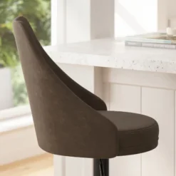 Merrick Lane Set Of Two Adjustable Height Dining Stools With Tufted Upholstered Seats And Pedestal Base With Footring -Homcom Crosley Shop GUEST d072c6fb c9fe 4871 b47c fdf5751dae85