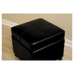 Full Leather Storage Cube Ottoman Black - Baxton Studio 8 Full Leather Storage Cube Ottoman Black - Baxton Studio -Homcom Crosley Shop GUEST d0ce2f59 e509 43b7 9d8e 493a3d912cf4