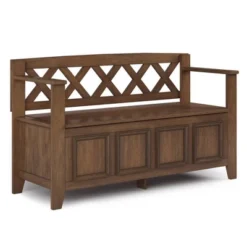 48" Halifax Entryway Storage Bench - WyndenHall -Homcom Crosley Shop GUEST d0d0f01a 42ea 40f9 91f7 6674ec8f4188