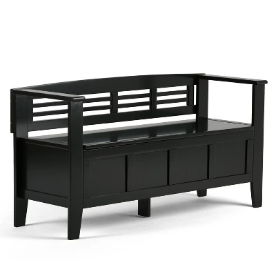 48" Chandler Solid Wood Entryway Storage Bench - Wyndenhall 14 48" Chandler Solid Wood Entryway Storage Bench - Wyndenhall - Image 12