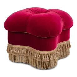 Jennifer Taylor Home Ellen 20" Square Upholstered Clover Ottoman With Bullion Fringe 19 Jennifer Taylor Home Ellen 20" Square Upholstered Clover Ottoman With Bullion Fringe -Homcom Crosley Shop GUEST d256c219 5efd 4e4f 85df caf54c390cbb
