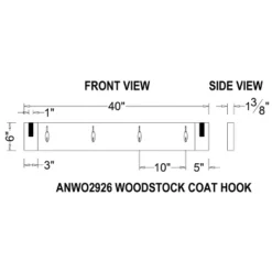 40" Woodstock Acacia Wood With Metal Coat Hook And Bench Set Brushed Driftwood - Alaterre Furniture 12 40" Woodstock Acacia Wood With Metal Coat Hook And Bench Set Brushed Driftwood - Alaterre Furniture -Homcom Crosley Shop GUEST d2b28a4d 5134 4478 853a 805320f4d001