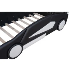 Twin Size Race Car-Shaped Platform Bed With Wheels-ModernLuxe 21 Twin Size Race Car-Shaped Platform Bed With Wheels-ModernLuxe -Homcom Crosley Shop GUEST d329c21c 37b8 42a1 a1a6 976874772e5b