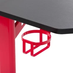 Conqueror Gaming Desk With Led Lights Black And Red - CorLiving -Homcom Crosley Shop GUEST d36c5a43 f1ae 46b8 b3c7 ca0a17478e29