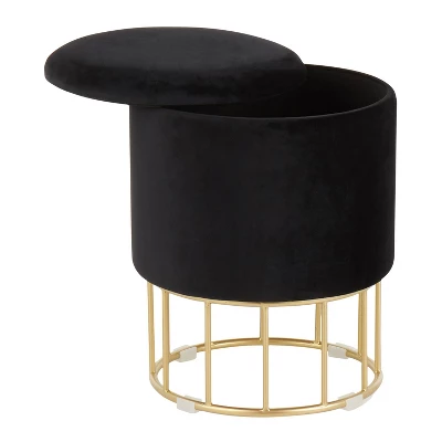 Canary Contemporary Glam Ottoman - LumiSource 3 Canary Contemporary Glam Ottoman - LumiSource