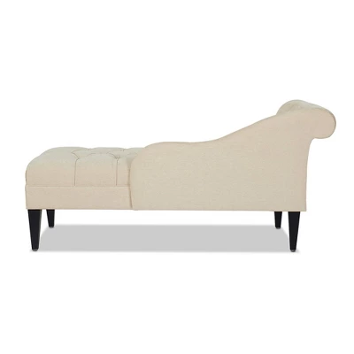 Jennifer Taylor Home Harrison Tufted Roll Arm Chaise Lounge 5 Jennifer Taylor Home Harrison Tufted Roll Arm Chaise Lounge - Image 3