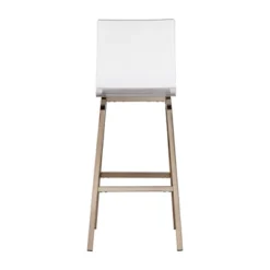 Set Of 2 29" Alta Modern Barstools Champagne Gold - Inspire Q -Homcom Crosley Shop GUEST d49bb17d cf6c 45fa 8f68 49b472d4b797