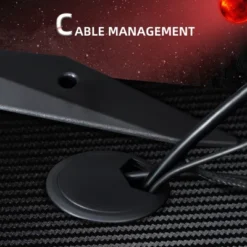 HOMCOM 48 Inch Gaming Desk With Large Tabletop, Racing Computer Desk With Cup Holder And Headphone Hook, Black / Red -Homcom Crosley Shop GUEST d49fa2f9 4328 4375 bcfd ba9085aeb250