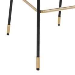 Studio 55D Marc Swivel Bar Stools Set Of 2 Black Gold 29 1/4" High Mid Century Modern Blue Cushion Backrest Footrest Kitchen Counter Height Island -Homcom Crosley Shop GUEST d55297cf f207 4d4b b52b 464b840b6eff