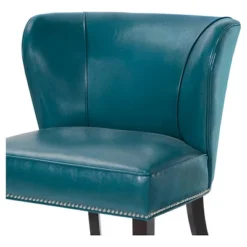 Hilton Concave Back Armless Chair - Peacock Blue -Homcom Crosley Shop GUEST d5818799 c48e 4e2d a840 e30ea1ab5304