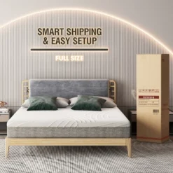 Costway 8'' Jacquard Mattress Gel Infused Memory Foam Medium Firm Bamboo Charcoal QueenFull -Homcom Crosley Shop GUEST d5882926 b5bc 492e 968d cdfb55df5520