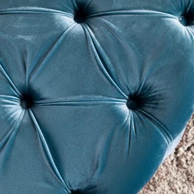 Zelfa New Velvet Ottoman - Christopher Knight Home 5 Zelfa New Velvet Ottoman - Christopher Knight Home - Image 3
