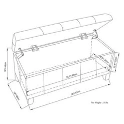 36" Lancaster Storage Ottoman Bench - WyndenHall -Homcom Crosley Shop GUEST d697a2d0 8253 428e 95e7 d619c0baad86