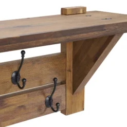 40" Bethel Acacia Wood Bench And Coat Hook With Shelf Natural - Alaterre Furniture 31 40" Bethel Acacia Wood Bench And Coat Hook With Shelf Natural - Alaterre Furniture -Homcom Crosley Shop GUEST d725fa1e 851c 4112 a6c8 ccd93ad9c2c0