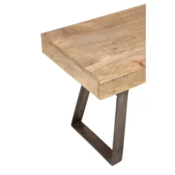 Natural Solid Wood Bench Light Brown - Olivia & May -Homcom Crosley Shop GUEST d786ef31 0af5 453d 9a52 61e77e8a1734