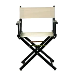 Director's Chair With Black Frame And Canvas
