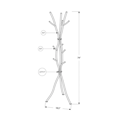 Coat Rack - Metal - EveryRoom 4 Coat Rack - Metal - EveryRoom - Image 2