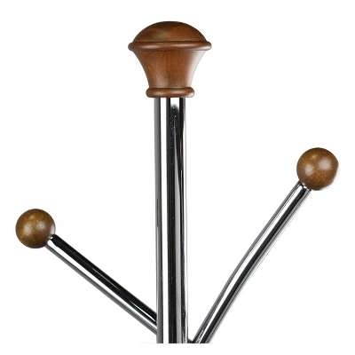 Proman Products Silver Tree Coat Rack Walnut 3 Proman Products Silver Tree Coat Rack Walnut