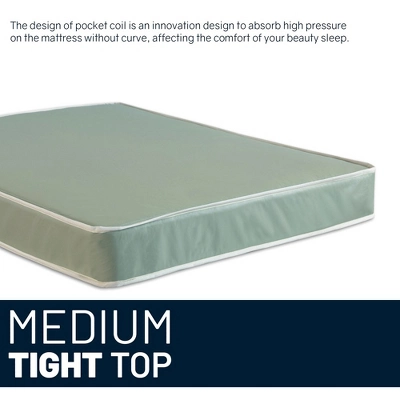 Continental Sleep, 9-Inch Vinyl Medium Tight Top Water Proof Pocket Coil Hybrid Mattress 5 Continental Sleep, 9-Inch Vinyl Medium Tight Top Water Proof Pocket Coil Hybrid Mattress - Image 3