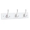 BirdRock Home Tri Hook Coat Rack - 3 Hooks - Wall Mount Hat Rack - White Finish - Satin Nickel Hooks 2 BirdRock Home Tri Hook Coat Rack - 3 Hooks - Wall Mount Hat Rack - White Finish - Satin Nickel Hooks -Homcom Crosley Shop GUEST db525ea6 41e9 4071 978c 02be54816c7d