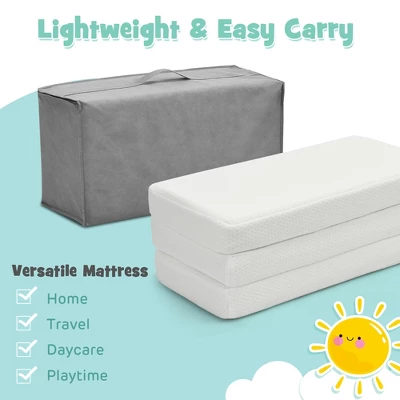 Tri-Fold Pack N Play Mattress Pad Foldable Crib Mattress Soft Memory Foam 7 Tri-Fold Pack N Play Mattress Pad Foldable Crib Mattress Soft Memory Foam - Image 5
