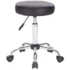 Legacy Decor Set Of 2 Black Adjustable Height Pneumatic Round Roller Stool With Chrome Base -Homcom Crosley Shop GUEST dc5d2939 08b6 4f45 9aff 81d926447bf2