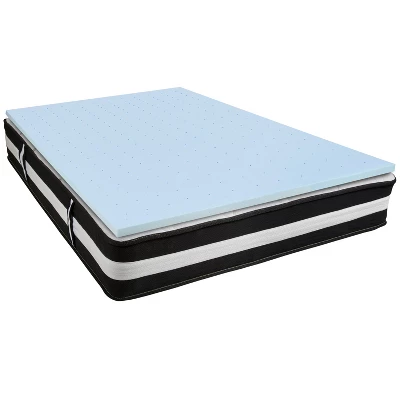 Emma And Oliver 12" Mattress & Gel Memory Foam Topper Bundle Set 18 Emma And Oliver 12" Mattress & Gel Memory Foam Topper Bundle Set - Image 16