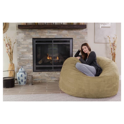 5' Large Bean Bag Chair With Memory Foam Filling And Washable Cover - Relax Sacks 5 5' Large Bean Bag Chair With Memory Foam Filling And Washable Cover - Relax Sacks - Image 3