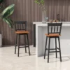 Costway Set Of 2 Swivel Bar Stools 30.5'' Pub Height Dining Bar Chairs Cream -Homcom Crosley Shop GUEST dc9752f2 3f29 490b 92c6 7c17862757ee