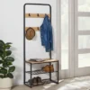 3 Tier Entry Bench With Hooks Black Metal With Natural Wood - Brightroom™ 2 3 Tier Entry Bench With Hooks Black Metal With Natural Wood - Brightroom™ -Homcom Crosley Shop GUEST dcc4f071 5bfb 45e5 b338 166711cc1dbf