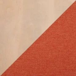 42" Folia Bench Polyester/Wood Natural/Orange - LumiSource -Homcom Crosley Shop GUEST dd855088 a88c 4ff0 9643 b0992cfcbe71