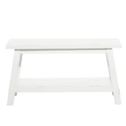 Farmhouse Solid Wood Bench White - Olivia & May -Homcom Crosley Shop GUEST ddb21237 7dff 4177 ab70 738965c46e8a