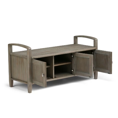 44" Norfolk Solid Wood Entryway Storage Bench - WyndenHall 4 44" Norfolk Solid Wood Entryway Storage Bench - WyndenHall - Image 2
