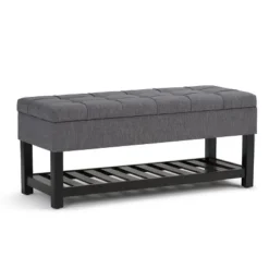 44" Wyatt Storage Ottoman Bench - WyndenHall -Homcom Crosley Shop GUEST de03687b b4ed 45f0 88e0 2c6e992e9170