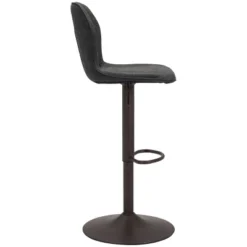 Nanterre Upholstered Bar Chair Vintage Black - ZM Home