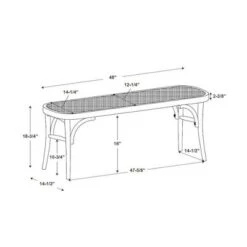 Helia Bentwood Bench - Linon -Homcom Crosley Shop GUEST dee38433 7364 4025 93d9 7329dd86e4ef