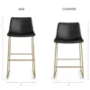 Inmod Kiersten Bar Stool (Set Of 2) -Homcom Crosley Shop GUEST e159cb5e 5849 473d 818f 09244e46fe78