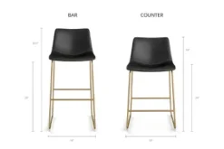 Inmod Kiersten Bar Stool (Set Of 2)