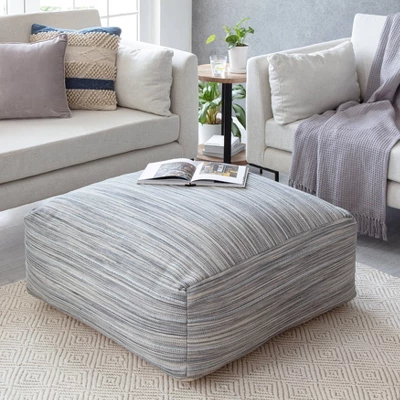 Montanita Gray Ottoman Gray/Ivory - Anji Mountain 8 Montanita Gray Ottoman Gray/Ivory - Anji Mountain - Image 6
