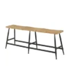 Industrial Metal And Wood Bench Brown - Olivia & May -Homcom Crosley Shop GUEST e1ead526 228a 4ec9 96fc 28328aea8795