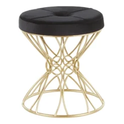 Jasmine Contemporary Vanity Stool - LumiSource -Homcom Crosley Shop GUEST e2034ab4 c789 442a 9dc2 1f04e02582c2