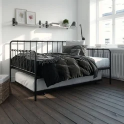 Full Avery Metal Daybed And Twin Trundle - Room & Joy -Homcom Crosley Shop GUEST e3612414 75a4 4d45 8b77 3825d64492a8