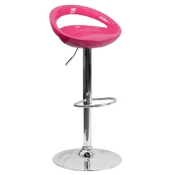 Flash Furniture Contemporary Plastic Adjustable Height Barstool With Rounded Cutout Back And Chrome Base 27 Flash Furniture Contemporary Plastic Adjustable Height Barstool With Rounded Cutout Back And Chrome Base -Homcom Crosley Shop GUEST e5b33ca1 57ed 4b4b 8a72 e4db5104ca0a