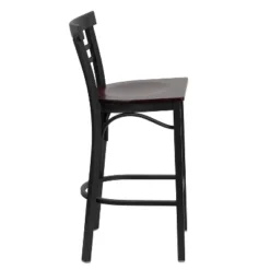 Emma And Oliver 2 Pack Two-Slat Ladder Back Metal Restaurant Barstool -Homcom Crosley Shop GUEST e60dc931 0f9d 4b75 b92c 38c4200fa4cc
