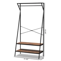 Laima Distressed Wood And Metal Finished Entryway Coat Hanger Brown/Black - Baxton Studio 15 Laima Distressed Wood And Metal Finished Entryway Coat Hanger Brown/Black - Baxton Studio -Homcom Crosley Shop GUEST e6ae4313 9cb4 4030 957a 599334edb1a3