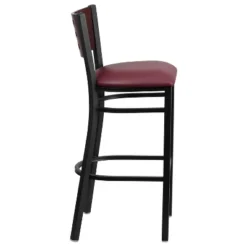 Emma And Oliver Black Decorative Cutout Back Metal Restaurant Dining Barstool -Homcom Crosley Shop GUEST e6cb8213 a6d3 46d7 9132 95a409526bd6 1