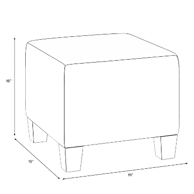 Annie Square Ottoman - Cloth & Company 6 Annie Square Ottoman - Cloth & Company - Image 4