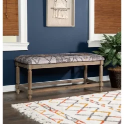 Kaya Bench Gray - Linon -Homcom Crosley Shop GUEST e797490e dc59 4213 9325 0a1885c08c06