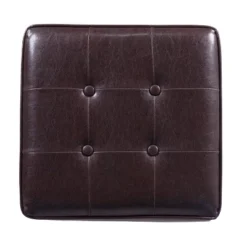 Square Tufted Faux Leather Storage Ottoman - HomePop 17 Square Tufted Faux Leather Storage Ottoman - HomePop -Homcom Crosley Shop GUEST e7fec698 fd1c 44a4 9c96 e1a748aa490a